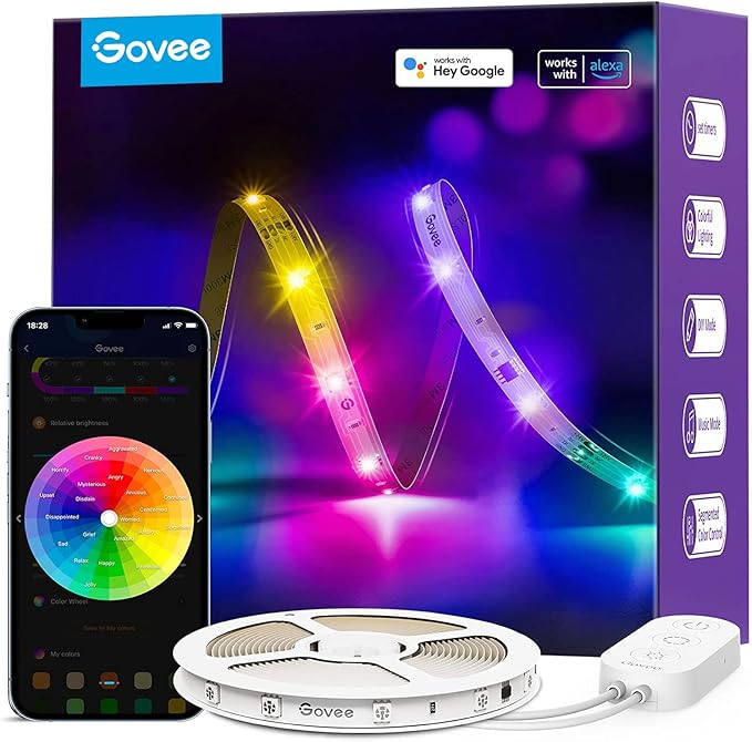 Govee Tiras LED 5M RGBIC WiFi Control Segmentado